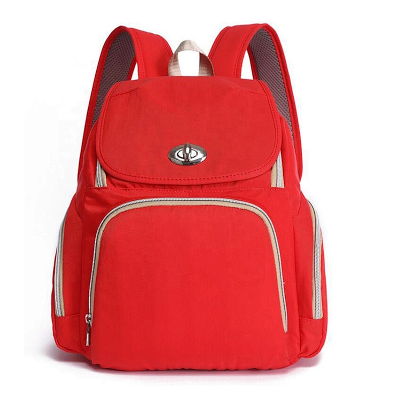 Custom Multifunction luxury mummy baby maternity nappy backpack Wide Open Large Capacity Waterproof  backpack diaper bag