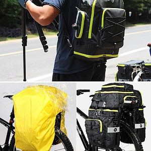 Dropshipping Outdoor Waterproof Bicycle Tail Bag Cycling Bike Back Seat Oxford Cloth Saddle Bag For BikeTail Backpack Black Hot