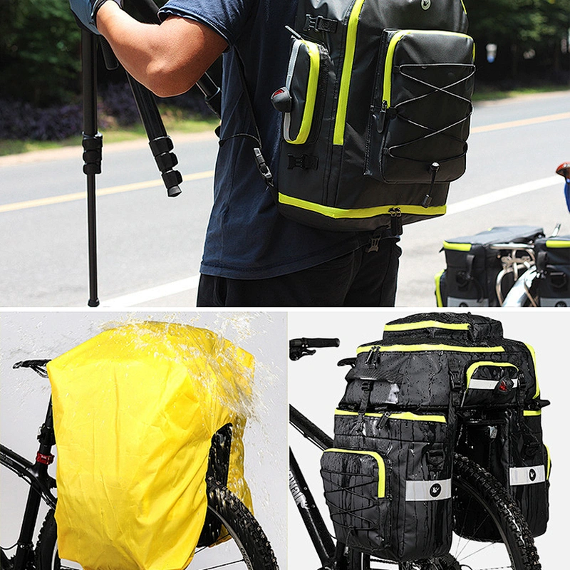 Dropshipping Outdoor Waterproof Bicycle Tail Bag Cycling Bike Back Seat Oxford Cloth Saddle Bag For BikeTail Backpack Black Hot