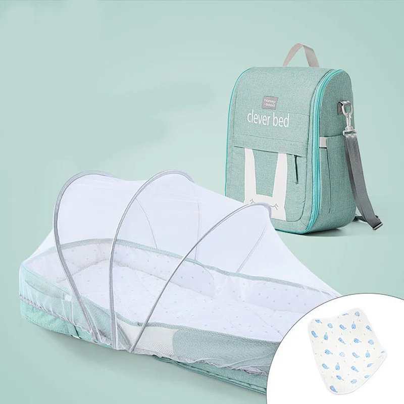New Design Baby Portable Bed Bag Foldable Newborn Travel Crib Carry-on Nest Bed Diaper Bag changing Bed