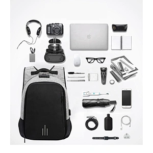 Coded Lock Fashion Casual Backpack 15.6 inch Laptop Bag unisex custom university school backpacks British Style computer bag