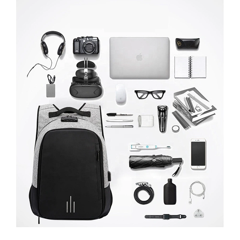 Coded Lock Fashion Casual Backpack 15.6 inch Laptop Bag unisex custom university school backpacks British Style computer bag