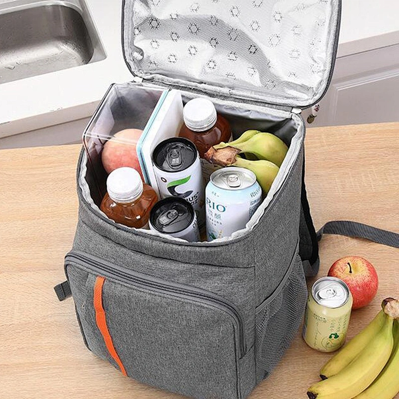 Custom Logo LeakProof Lightweight Black Insulated Cooler Backpack Hiking Cooler Bag Picnic Delivery Lunch Cooler bag Backpack