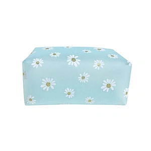 OEM/ODM Waterproof  travel storage bag daisy printed tpu Women Travel Makeup Organizer Zipper Pouch Cosmetic evening Bags