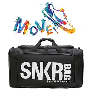 New 2020 waterproof Nylon Unisex Outdoor Travel Bag, Large Capacity Folding Travel Bag with Sneaker Compartments Gym Bags
