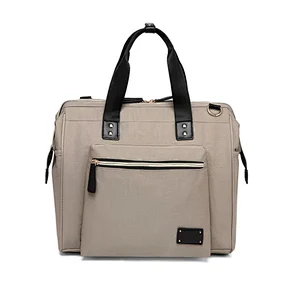 Multi-function Outdoor Unisex Stylish Polyester Diaper Bag Backpack Baby Changing Bags With Bottle Warmer