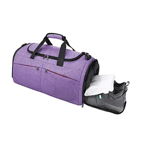 Classic Rolls Duffel Bag Round Men Travel Bag Waterproof Sport women Gym bagTravel Duffel Bag With Shoe Compartment