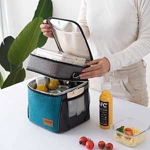 Large capacity Tote Bag with Detachable Beach Cooler Family Travel Tote for Beach Picnic Gym Pool
