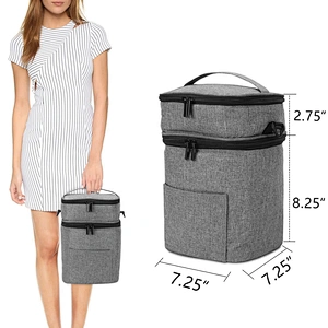 Insulated  lightweight mummy bag with changing mat handbag travel diaper bag