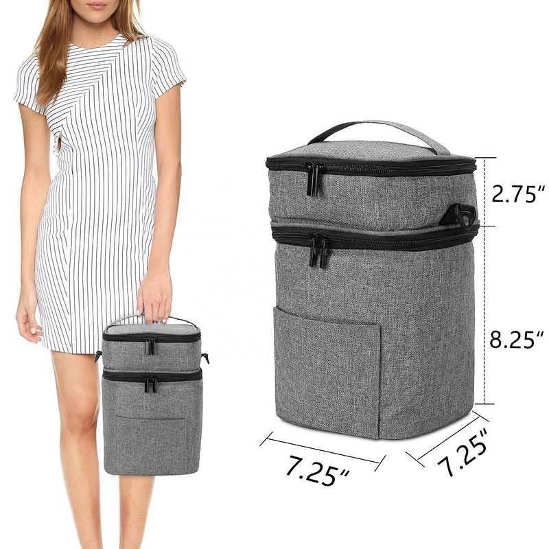 Insulated  lightweight mummy bag with changing mat handbag travel diaper bag