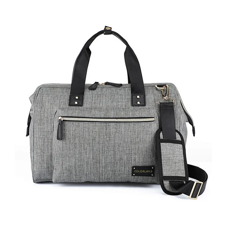 Multi-function Outdoor Unisex Stylish Polyester Diaper Bag Backpack Baby Changing Bags With Bottle Warmer