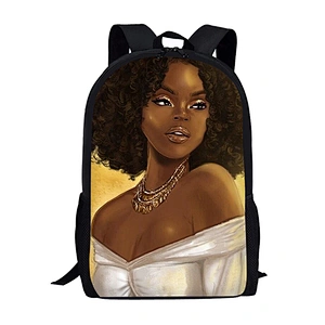 customize African Girl school Backpack African Girl school Backpack