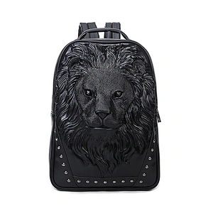 Fashion Customized Lion Head Laptop Backpack Large Capacity Business Bag Computer Backpack Travel bag