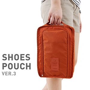 Wholesale waterproof storage travel sport organizer shoe set bag polyester zipper shoe bag Portable Shoe Travel Bags