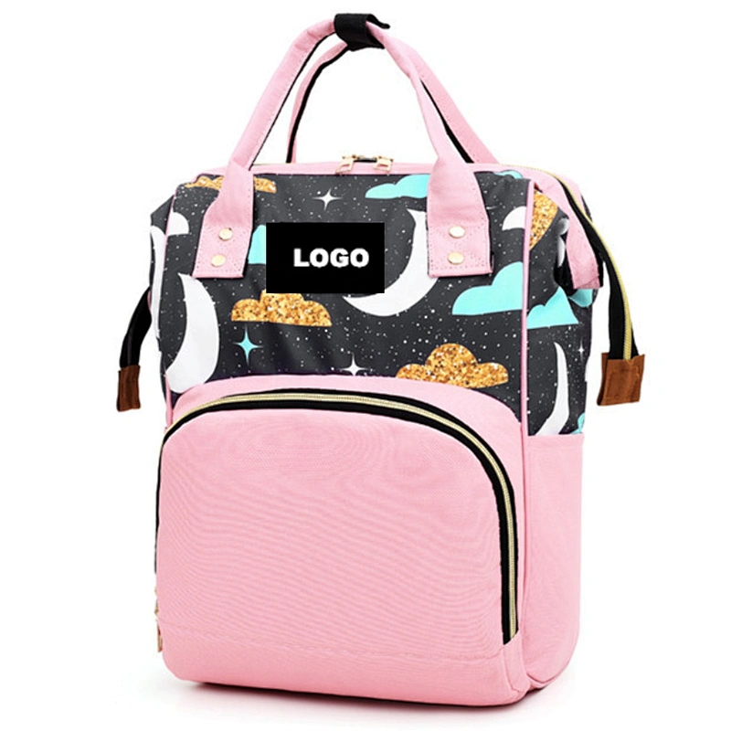 Multi-functional Outdoor Unisex Stylish lequeen  Diaper Bag set mummy Backpack mochila panalera Baby Changing Bags With Bottle W