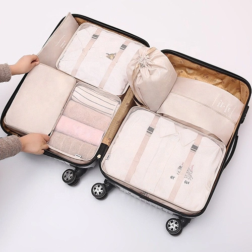 Customized packing cubes 7 piece compression travel luggage packing organizers Set EPIC Customized packing cubes 7 piece co