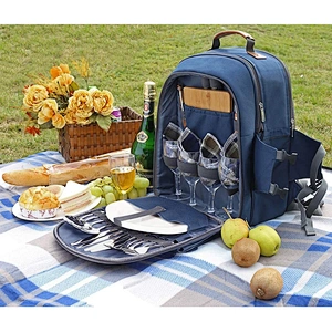 Multipurposes Cooler bag Backpack Picnic bags for 4 Person Set Pack with Insulated Waterproof Pouch for Family Outdoor Camping