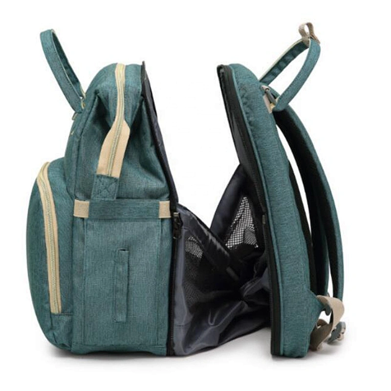 Multi-function foldable bassinet shopping backpack diaper bag changing travel cot portable baby bed diaper bag