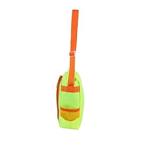 High quality insulated cooler box bags deliver lunch food delivery with custom logo thermal fluorescent green fabric for kids