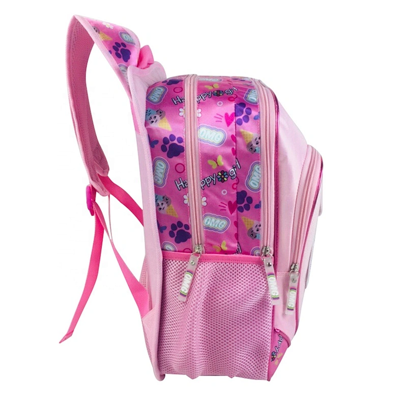 2020 New Heart shape design Custom Child Kid Backpack school bags for girls with removeable decorations