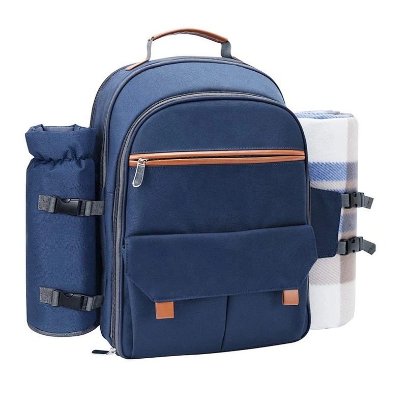 Multipurposes Cooler bag Backpack Picnic bags for 4 Person Set Pack with Insulated Waterproof Pouch for Family Outdoor Camping