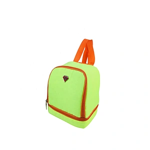 High quality insulated cooler box bags deliver lunch food delivery with custom logo thermal fluorescent green fabric for kids