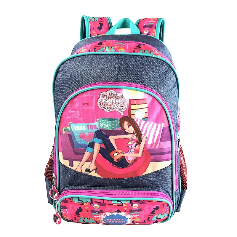 New design fancy backpack kids girls cute children bag school bags for teenagers