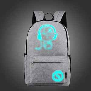 Anti-thief Nightlight Children School Backpack Anime Book Bag Luminous Backpack School Bag For Boy Girl Student Schoolbag