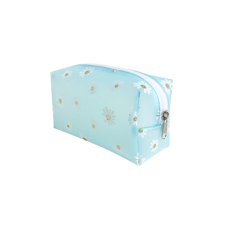 OEM/ODM Waterproof  travel storage bag daisy printed tpu Women Travel Makeup Organizer Zipper Pouch Cosmetic evening Bags