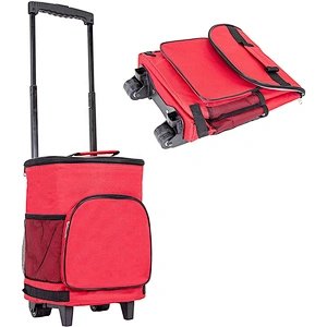 Outdoor travelling large compartment custom insulated trolley picnic cooler bag with wheels