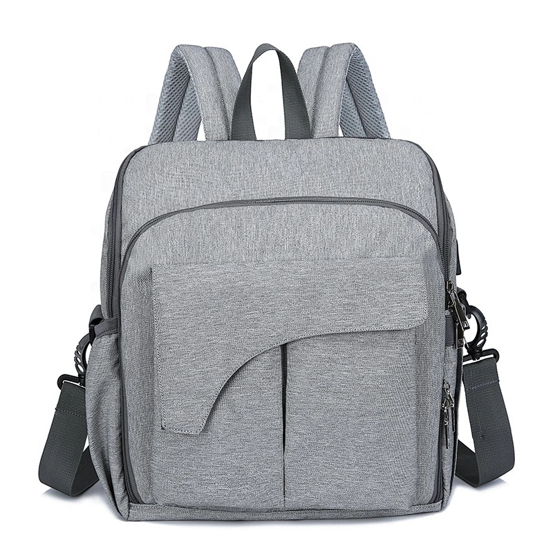 Fashion Mummy Maternity Bag Multi-function Diaper Bag Backpack Nappy Baby Bag with Stroller Straps for Baby Care