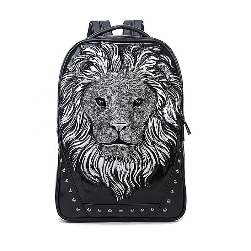 Fashion Customized Lion Head Laptop Backpack Large Capacity Business Bag Computer Backpack Travel bag