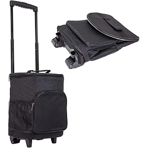 Outdoor travelling large compartment custom insulated trolley picnic cooler bag with wheels