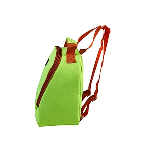High quality insulated cooler box bags deliver lunch food delivery with custom logo thermal fluorescent green fabric for kids