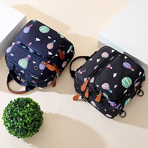 Fashion Multifunctional Large Capacity Backpack Trendy Baby Bag Leisure Travel Diaper Bag With Bassinet Mommy Baby Diapers Bag