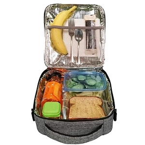 outdoor with lunch or pizza durable Ice Cooler Insulated Aluminium lunch bag