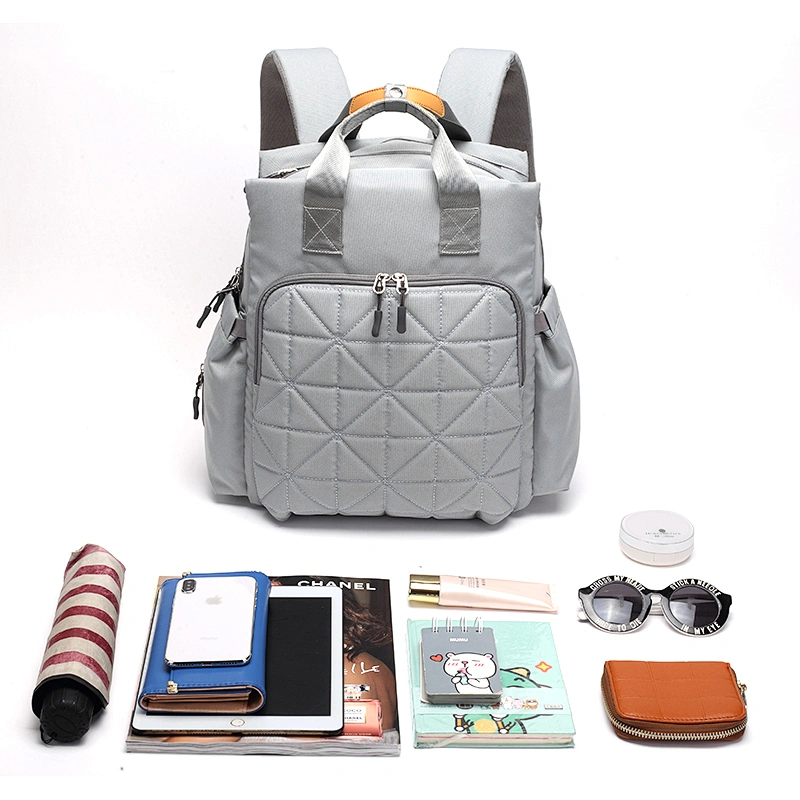 multifunctional  large capacity Lequeen maternity mummy nappy bag travel backpack baby diaper bag with strap for outdoor travel