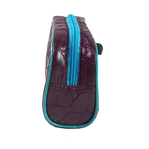 New material  quilted  Pencil Case School Supplier Cute Pencil Bag Student CustomizedPencil Case