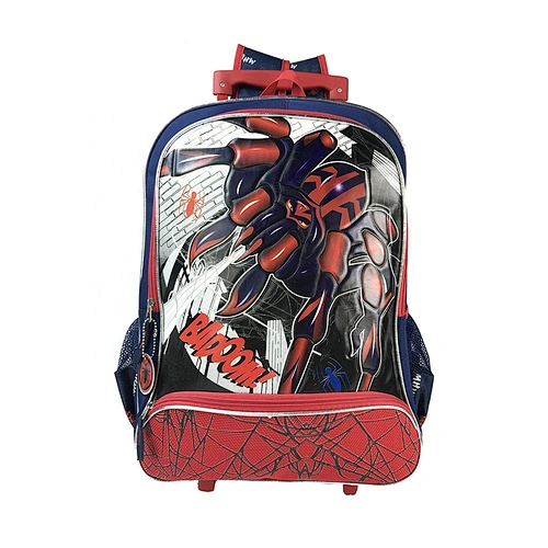hot sell spider New fashion child school bag Kids Travel Rolling Luggage Bag back to school trolley school bags