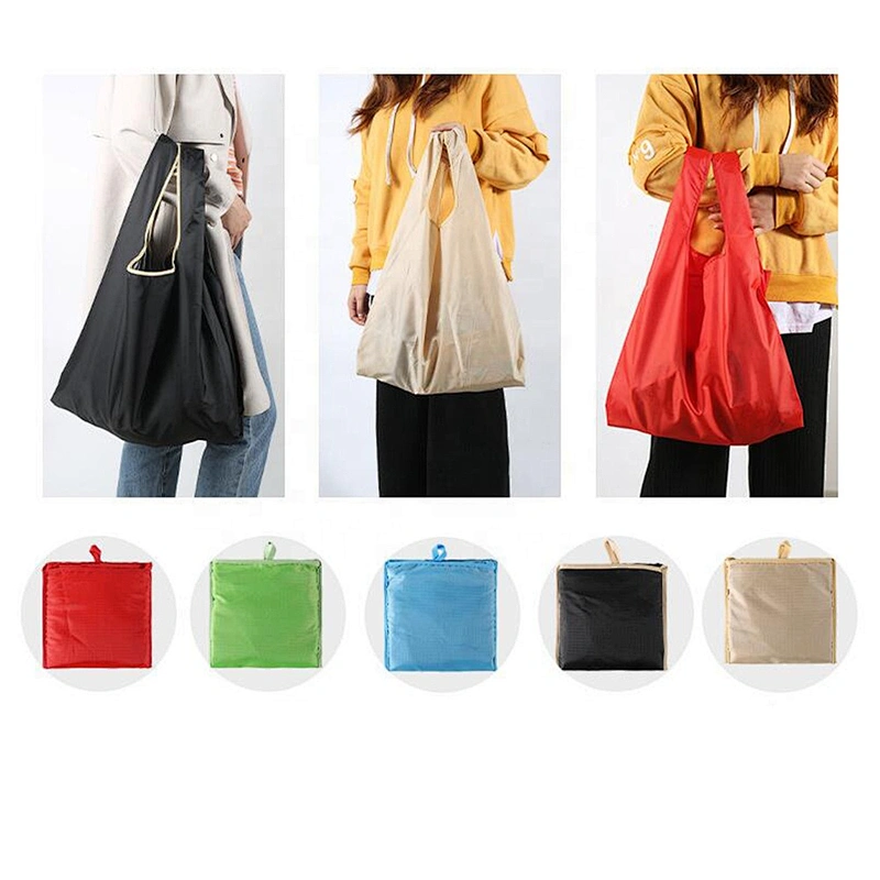 Custom Logo  Eco Friendly Big Supermarket Folding Shopping Bag Reusable Grocery Tote Bags