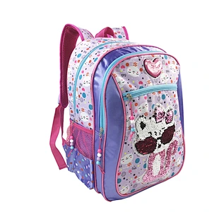 Fashionable primary student small  girls school bag girl shiny sequinbags for kids school