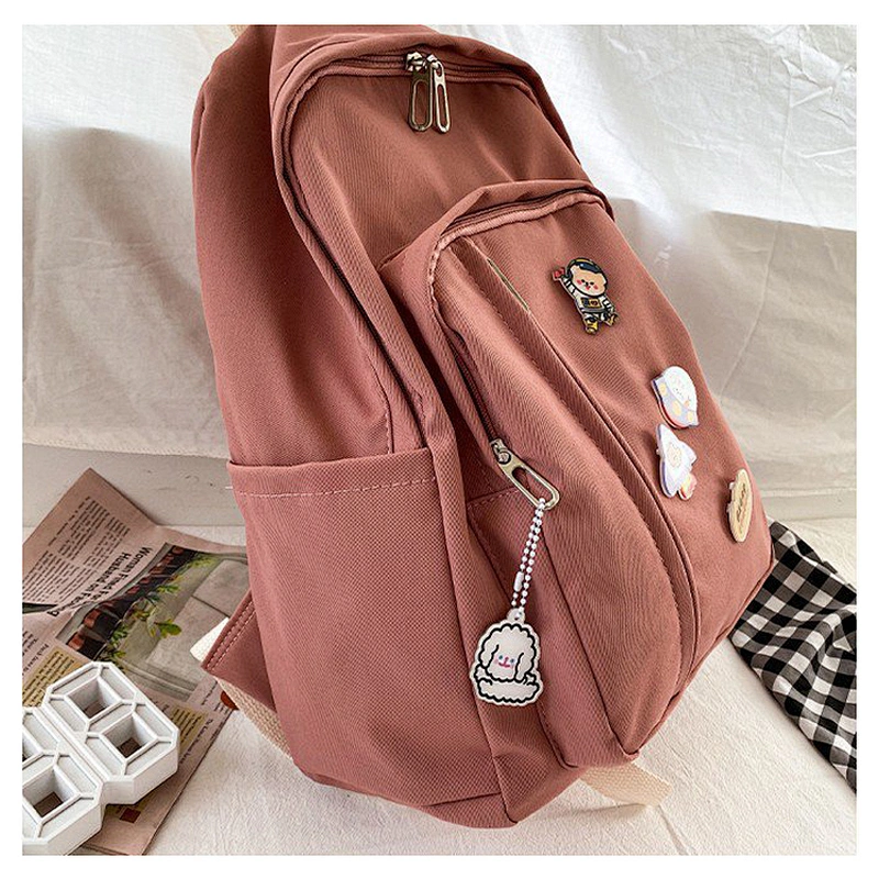 Waterproof Solid Scarf Material Woman Large Purse And Wallet Backpack Fashion new style 2020