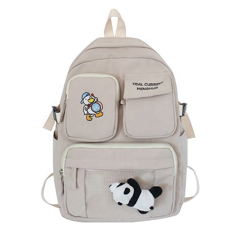 Lady Fashion Bag Teenage Girl Woman multi - pocket INS Design  Large capacity Large Purse Stylish school Backpack