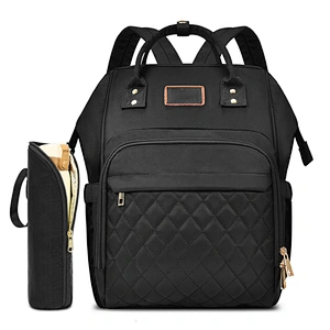 Floral Baby Nappy Bag Diaper Backpacks Travel Diaper Backpack With Insulated Water Bottle Bag And Changing Pad for Women