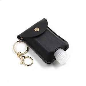 2020 new design Mini Leather case containing 60ml empty bottle of alcohol bottle storage bag