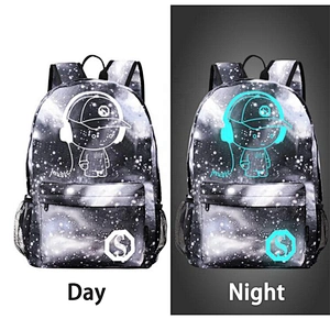 Anti-thief Nightlight Children School Backpack Anime Book Bag Luminous Backpack School Bag For Boy Girl Student Schoolbag