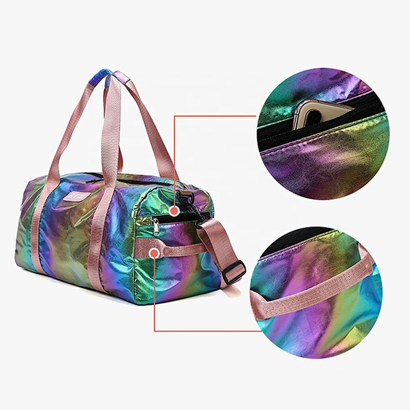 Barrel duffel sports large gym Color intrigue yoga bag athletic travel bag shoulder bag