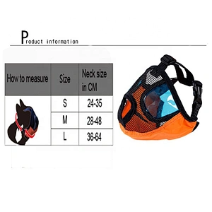 Short Snout Dog Muzzles- Adjustable Breathable Mesh Bulldog Muzzle for Biting Chewing Barking Training Dog Mask