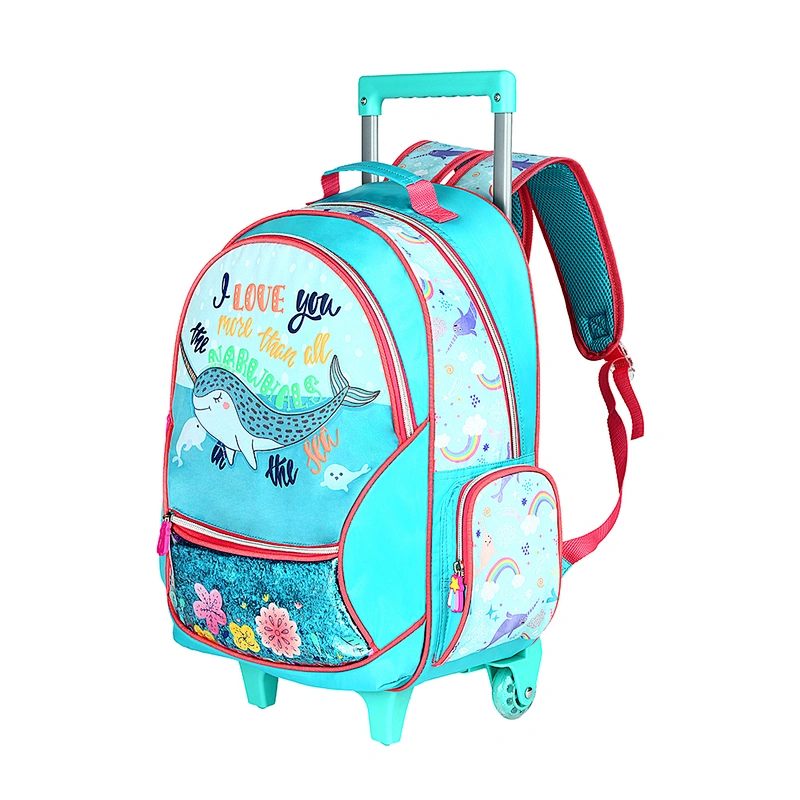 design luggage trolley bag airplane fabric trolley suitcase baigou factory wholesale travel backpack