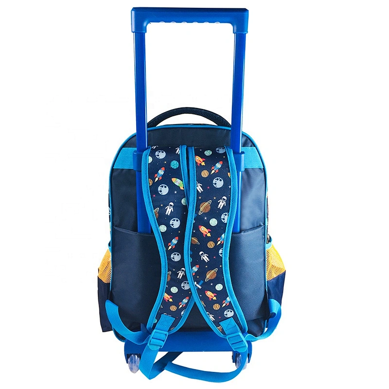 2020 Cartoon Space Trolley traveling bag kids luggage trolley bags Trolley school bags With Wheels